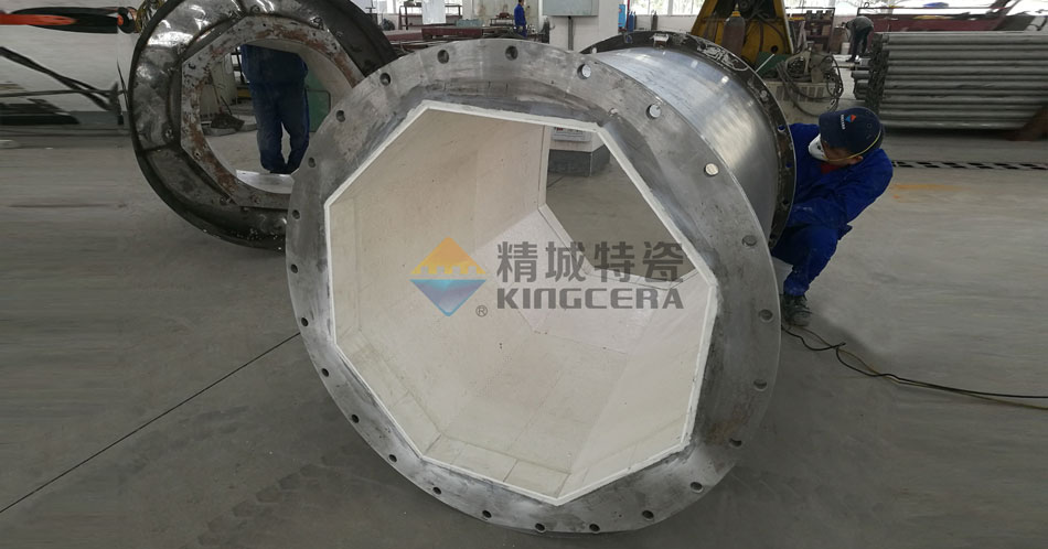 火電廠脫硫系統(tǒng)內(nèi)襯耐磨陶瓷管
